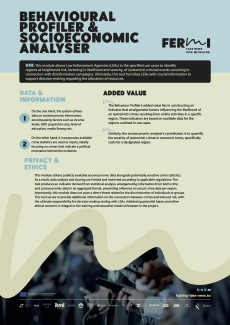 This e-brochure offers an overview of the data used to create this key result of the FERMI project, along with considerations regarding their added value to the work of LEAs and privacy concerns.